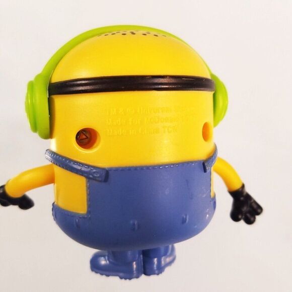 McDonalds Happy Meal Despicable Me 3 #3 Minion Toy 2017 Groovin Headphones Loose - Picture 6 of 6
